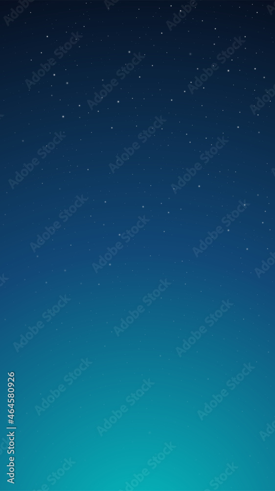 Night shining starry sky, space background with stars. Vector illustration.