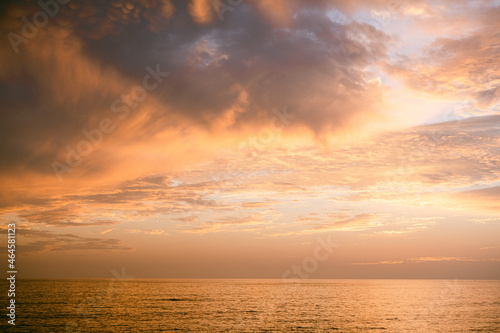 sunset over the ocean
