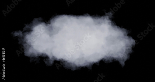 Shapes abstract cloud. Cloud icon. 3d rendering. Cloud 3d rendering. 