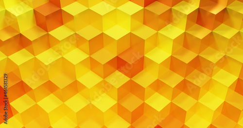 Abstract background. Cube Panoramic Background. Colorful Graphic Design. 3d rendering. Multicolored cubes.