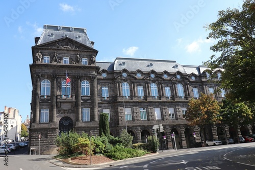 La prefecture du Puy de Dome, vue de l'exterieur, ville de Clermont Ferrand, departement du Puy de Dome, France photo
