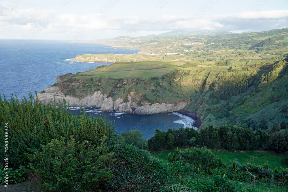 scenic landscape on sao miguel island