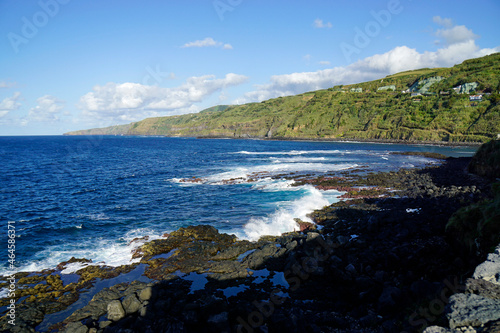 rough wild nord coast of sao miguel