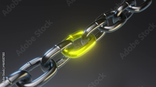 A special link in a common chain. photo