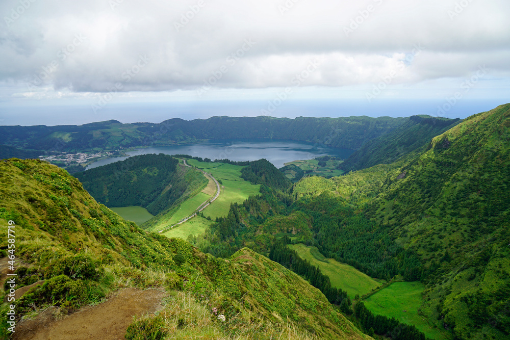Naklejka premium wild nature on the azores islands 