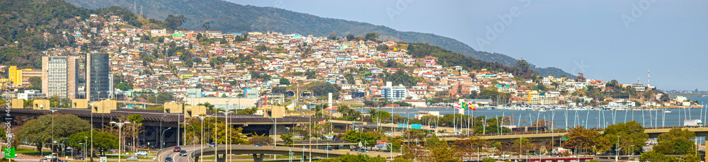 panorâmica da cidade de Florianópolis, Brasil