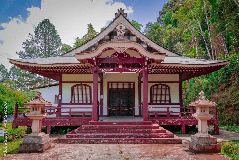 Construção localizado em um templo budista.