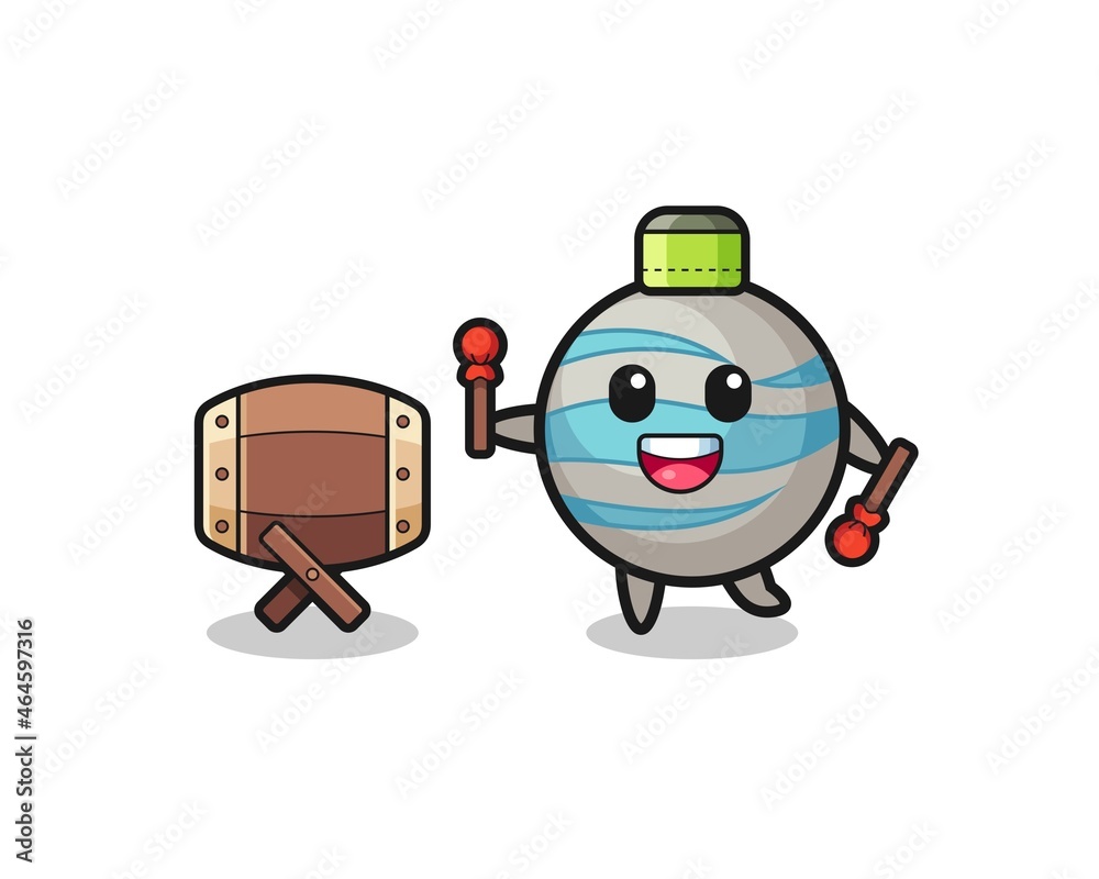 planet muslim cartoon is beating the bedug