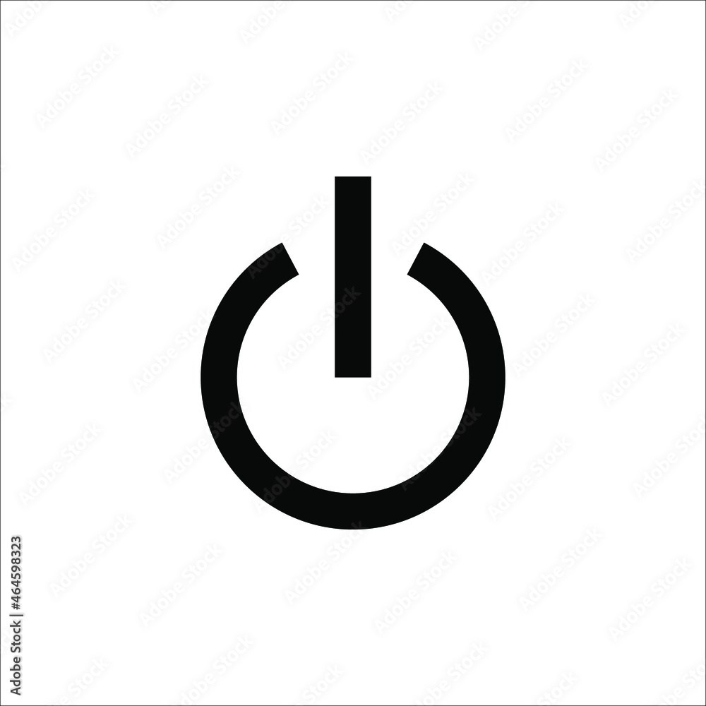 Power icon Vector Illustration on white background. eps 10 Power icon Vector Illustration on white background. eps 10