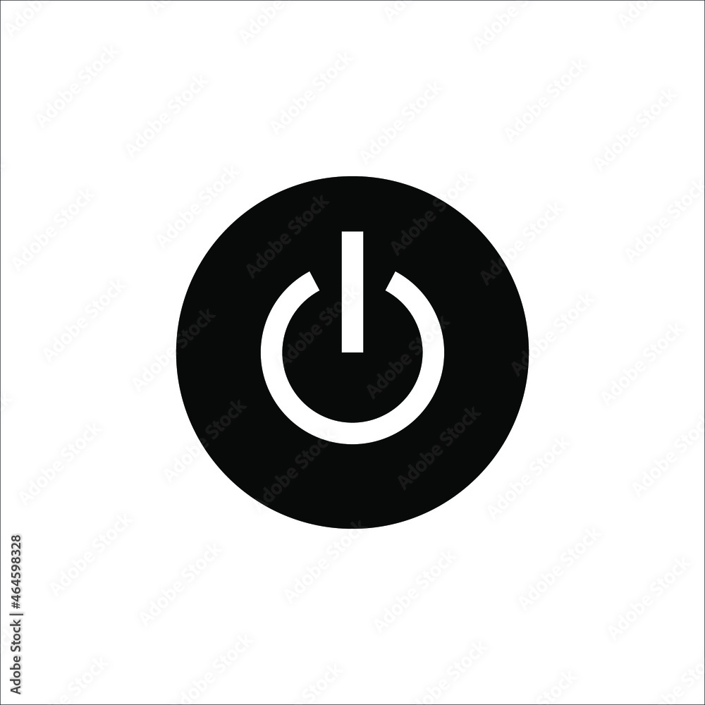 Power icon Vector Illustration on white background. eps 10 Power icon Vector Illustration on white background. eps 10