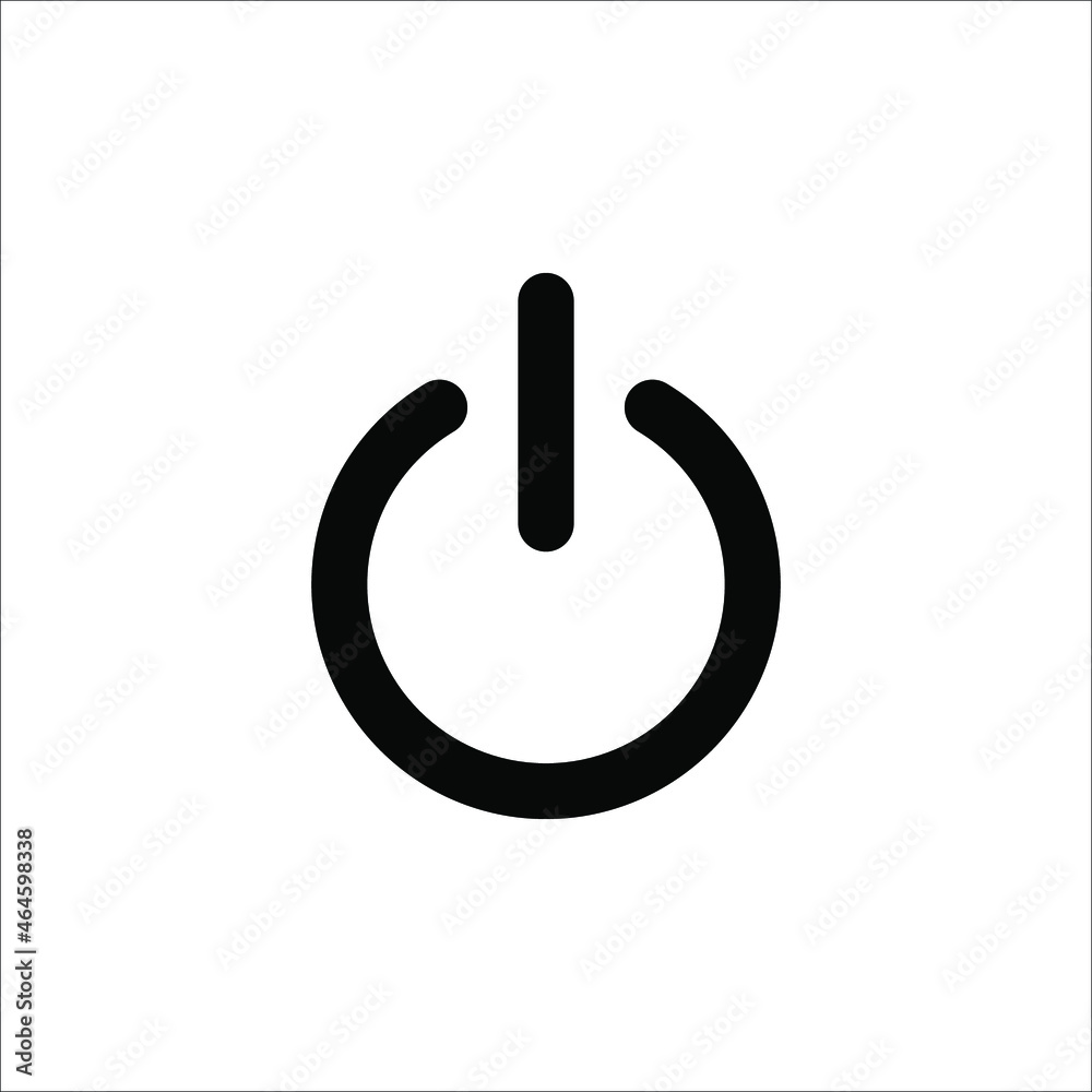 Power icon Vector Illustration on white background. eps 10 Power icon Vector Illustration on white background. eps 10