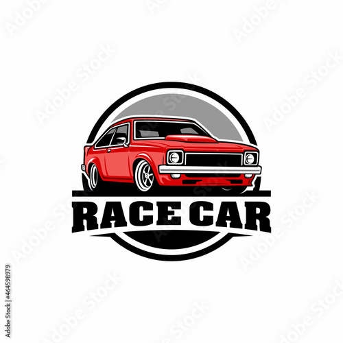 Retro car - Muscle car logo - Classic car t-shirt template