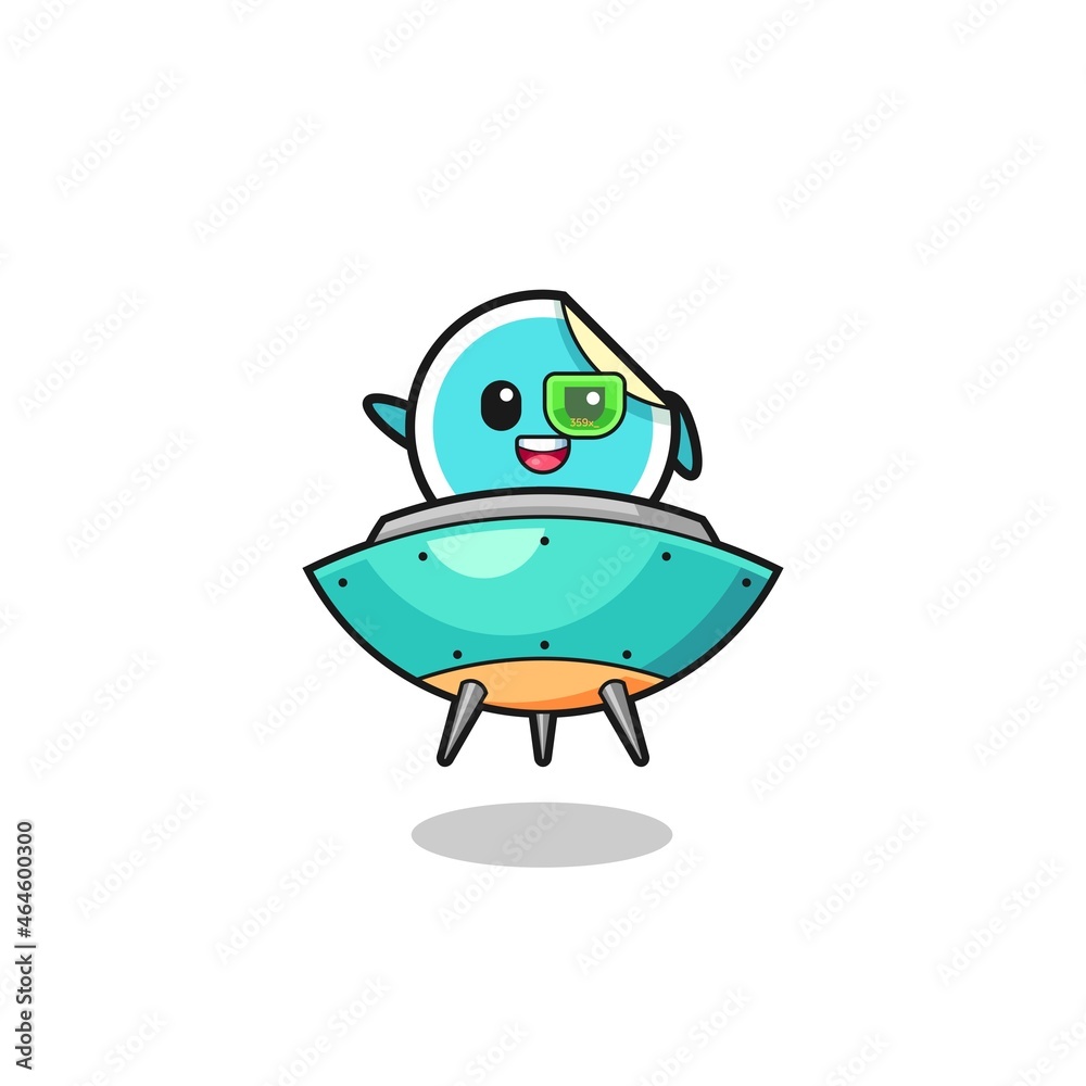 sticker cartoon riding a future spaceship sticker cartoon riding a future spaceship