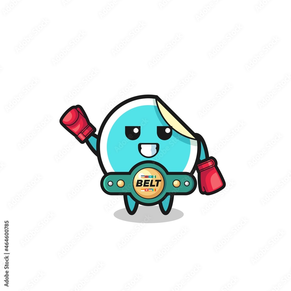 sticker boxer mascot character sticker boxer mascot character