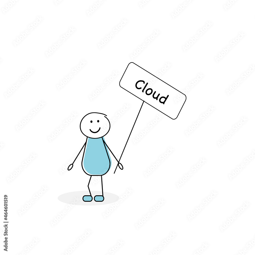 Jolly stickman - Cloud Jolly stickman - Cloud
