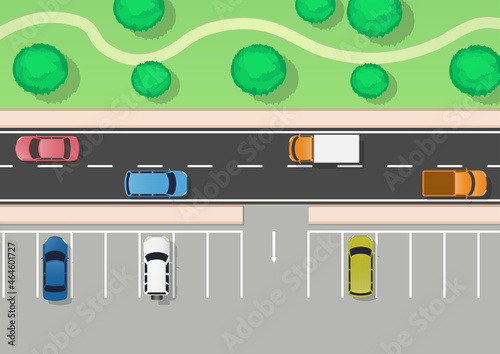 Highway top view