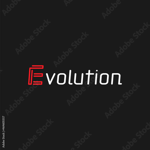 Evolution. Logo template.