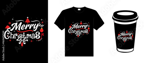 Merry Christmas lettering typography quote. Christmas t-shirt design. Christmas merchandise designs. Christian religion quotes saying for print