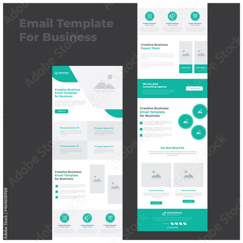 Corporate Business Campaign Promotional B2B E-newsletter Mailchimp email marketing template