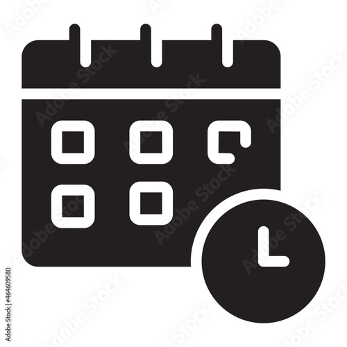 calendary glyph icon