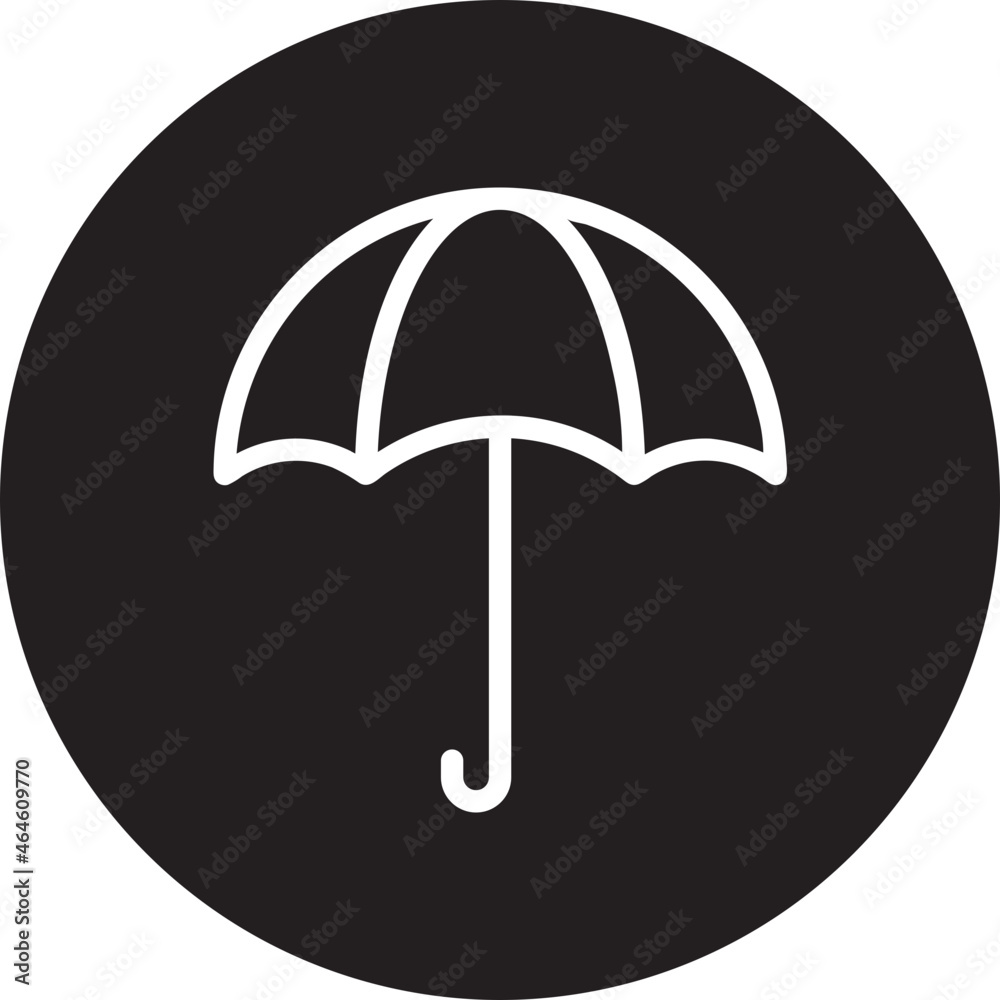 umbrella glyph icon