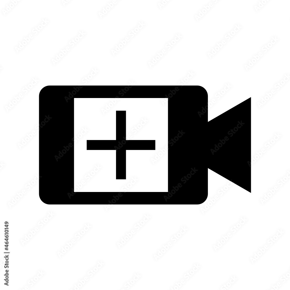 Fototapeta premium add video Icon on white background