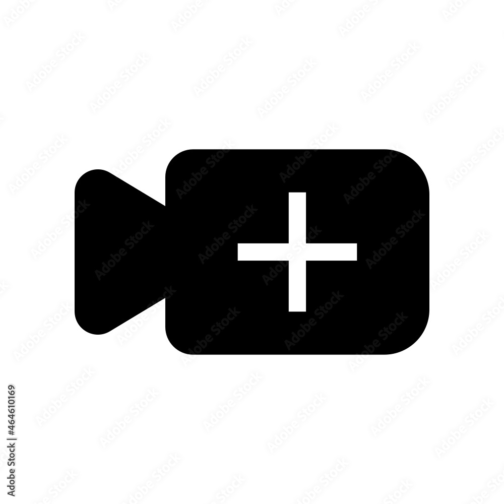 Obraz premium add video Icon on white background