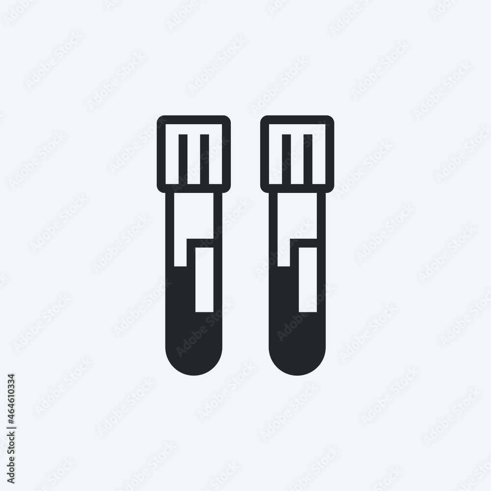 Blood_test vector icon illustration sign Blood_test vector icon illustration sign