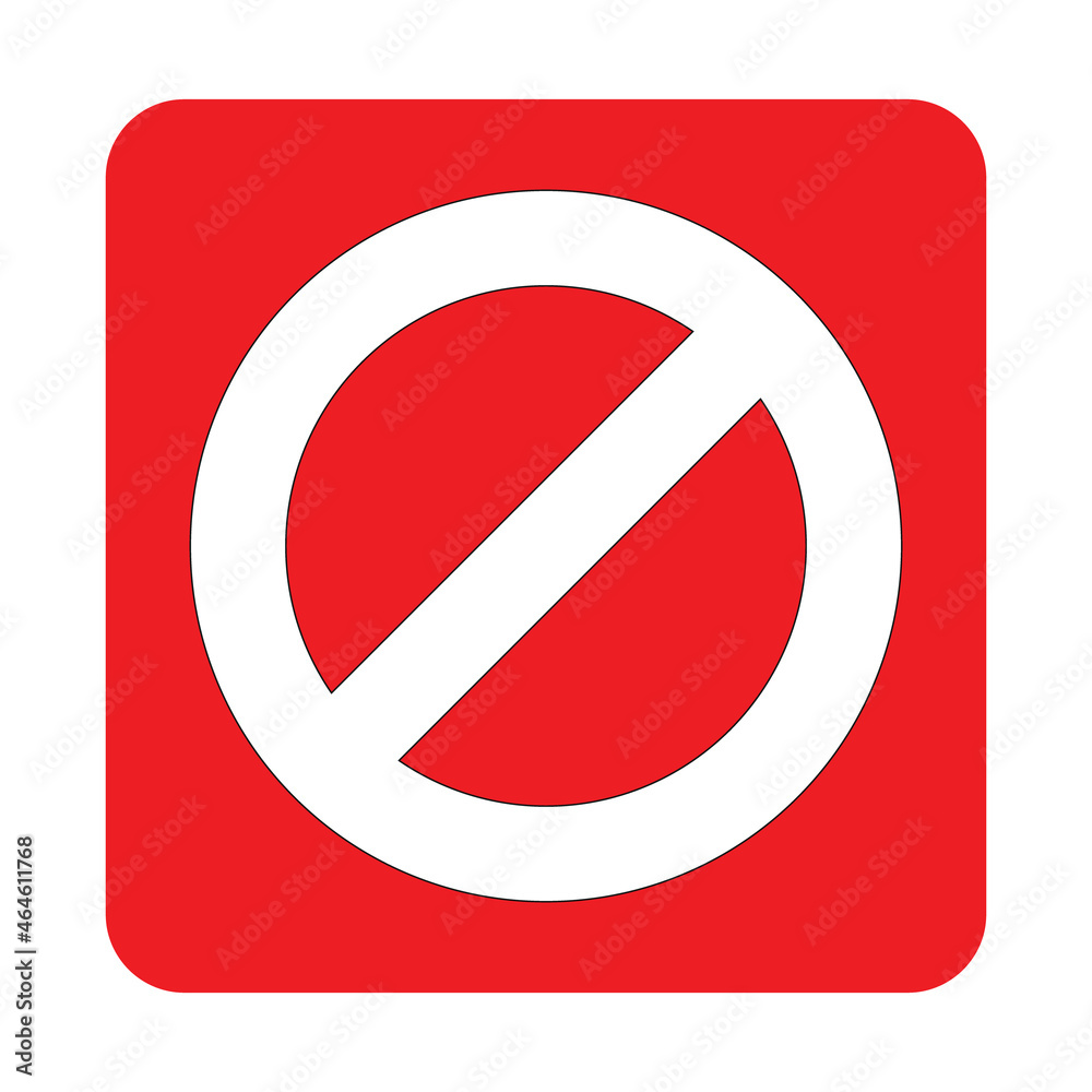 Traffic sign stop. flat illustration of Not Allowed vector icon. with color choices and variations. icon for web, mobile and other. vector Traffic sign stop. flat illustration of Not Allowed vector icon. with color choices and variations. icon for web, mobile and other. vector