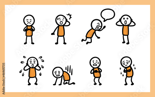 いろんなポーズの棒人間4