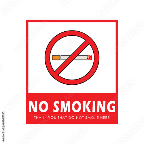 flat illustration no smoking sign vector icon. allowed icon. icons for web, presentations, collections, directional signs, etc. vector