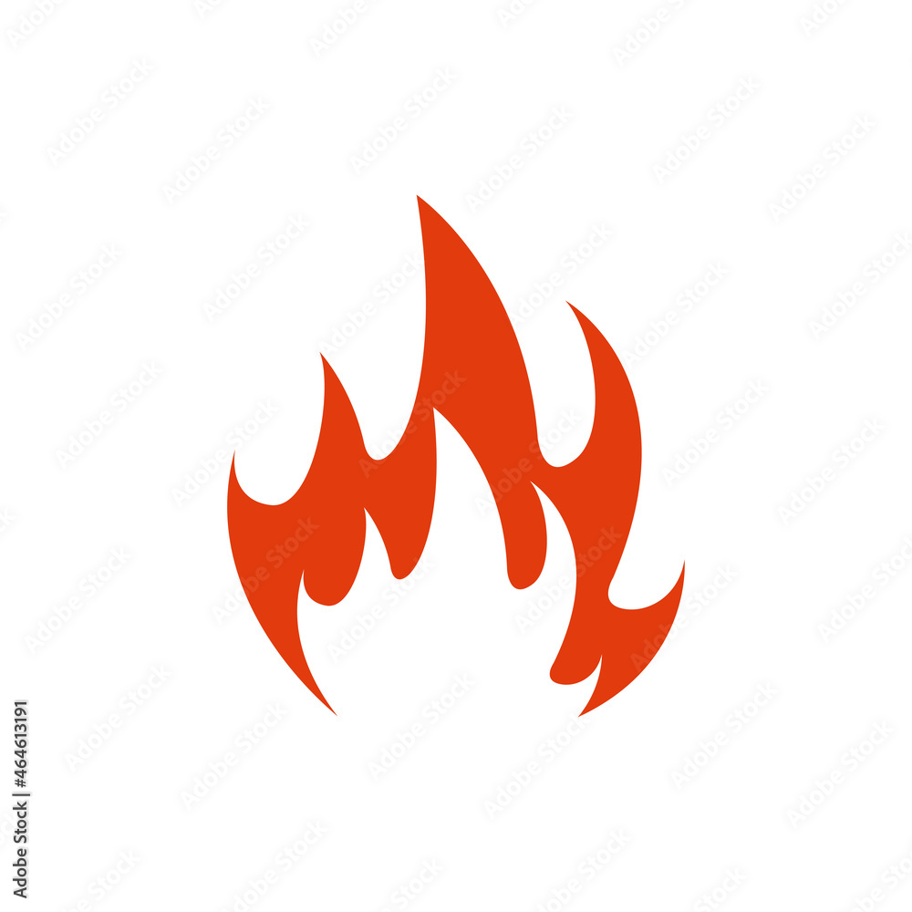 fire flame icon design template vector