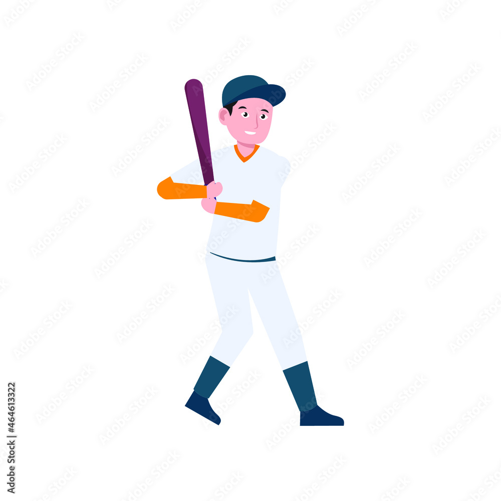 baseball player sportman character vector illustration design eps.10 baseball player sportman character vector illustration design eps.10