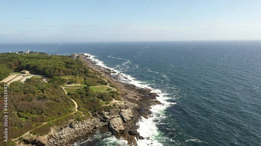 Beautiful rocky seashore in Maine at Two Lights State Park near Portland Beautiful rocky seashore in Maine at Two Lights State Park near Portland