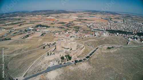 Windmills and castle in Consuegra, a wonder