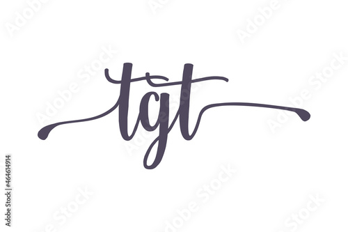 TGT lettering logo is simple, easy to understand and authoritative
