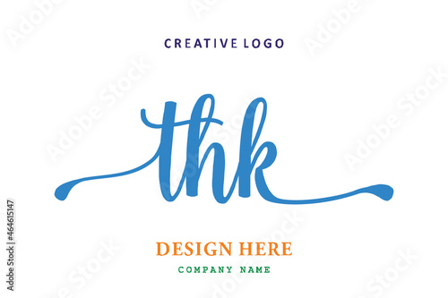 THK lettering logo is simple, easy to understand and authoritative