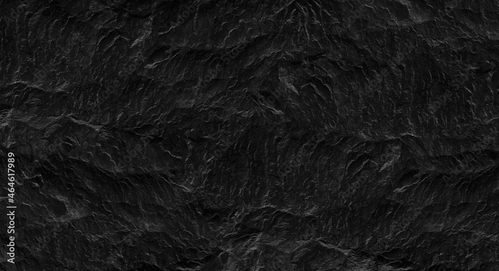 Fototapeta premium Black lined marble stone texture background.