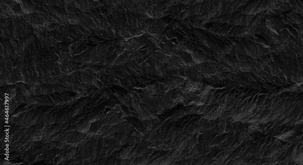 Fototapeta premium Black lined marble stone texture background.