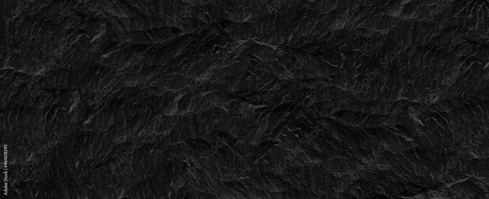 Fototapeta premium Black lined marble stone texture background.