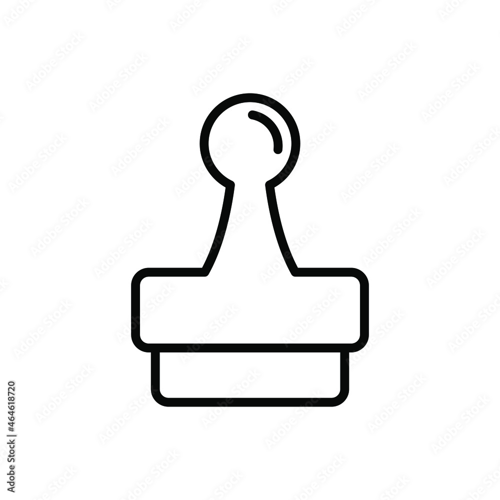 Rubber stamp icon vector graphic Rubber stamp icon vector graphic