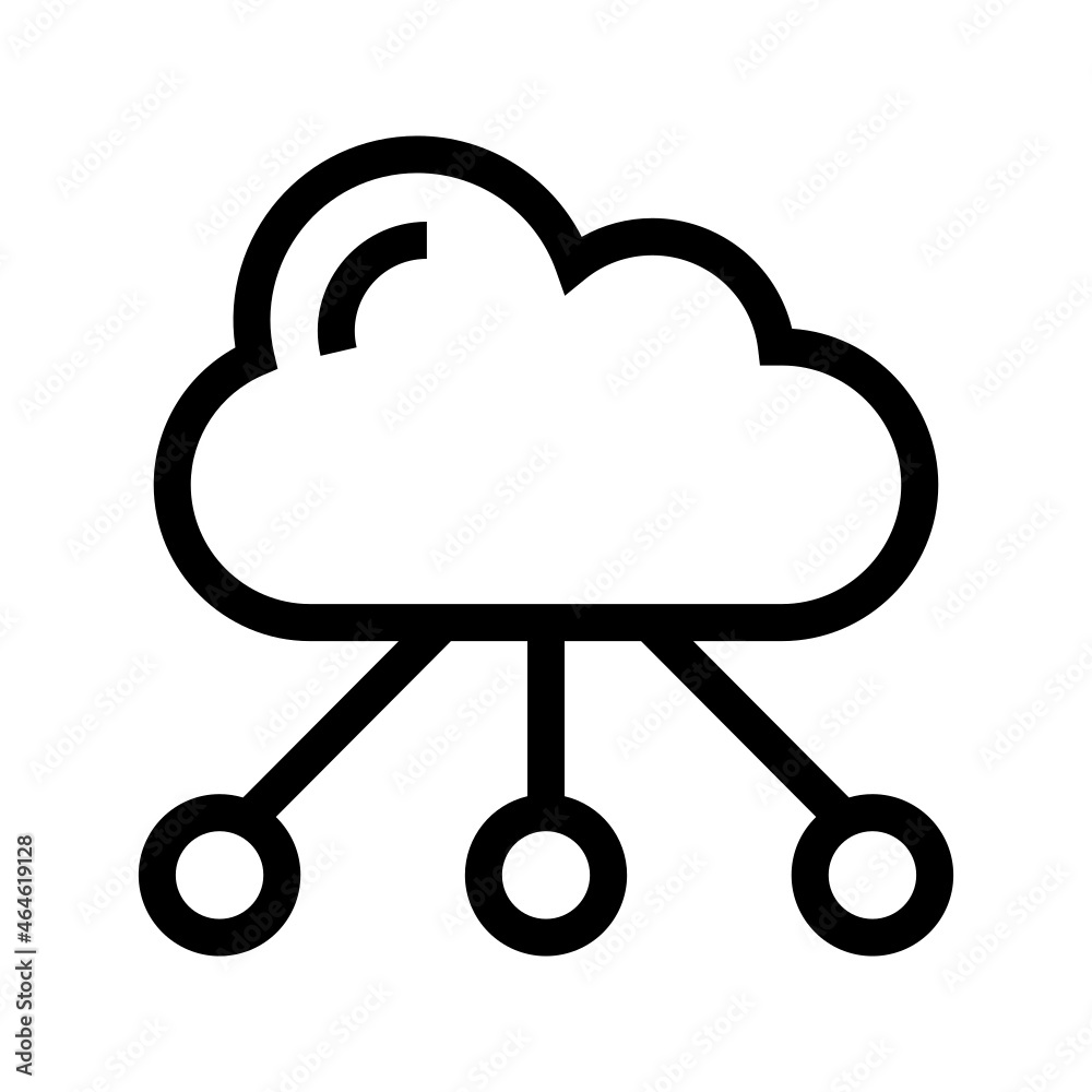 cloud icon on white background
cloud icon on white background
