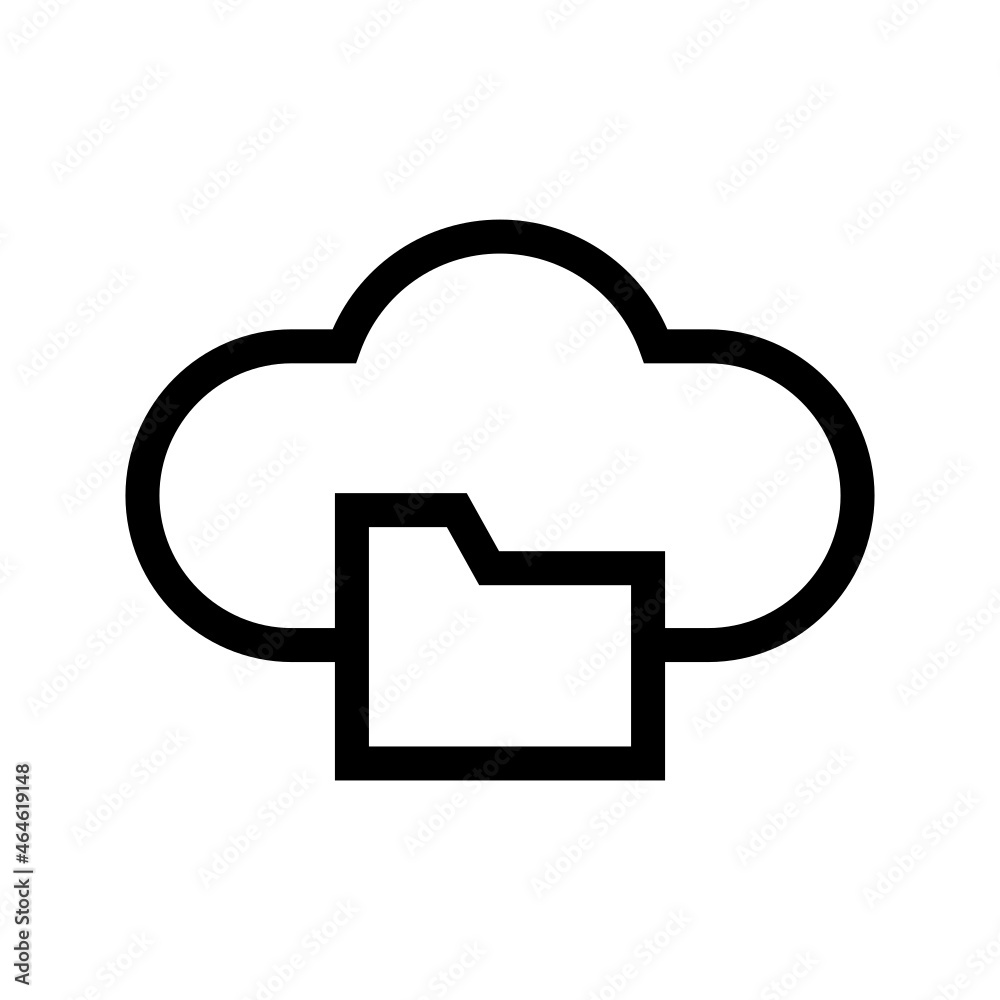 cloud icon on white background
cloud icon on white background