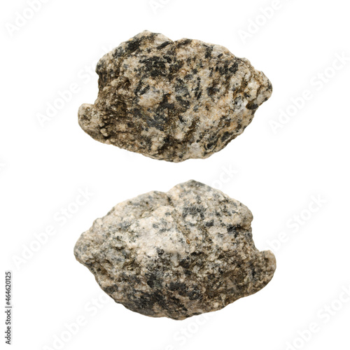 Stones isolated on white background. Items for mock up, scene creator and other design