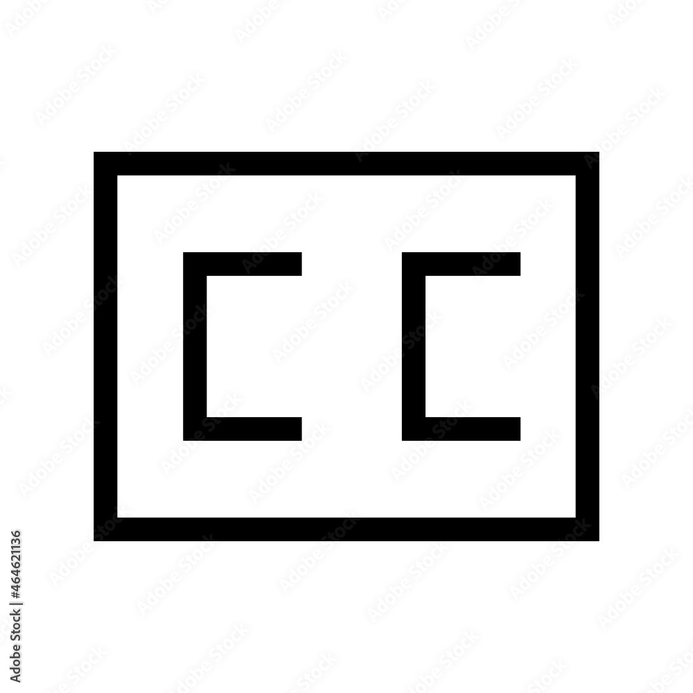 creative commons icon on white background	
