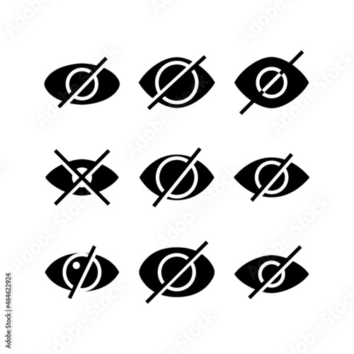  hide set icon on white background