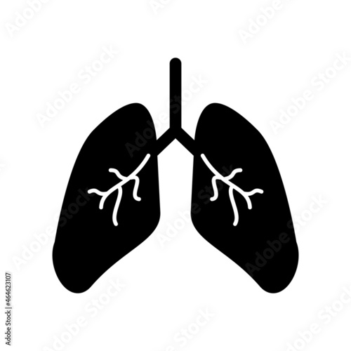 Human lung flat icon for app and website .lung icon vector from medical collection. lung icon vector illustration.