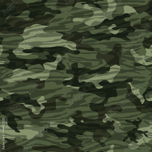 
Abstraction green camouflage, woodland military design, camouflage for hunting. Seamless texture. Ornament.
