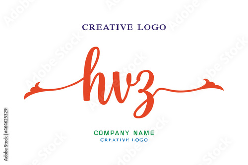 HVZ lettering logo is simple, easy to understand and authoritative photo