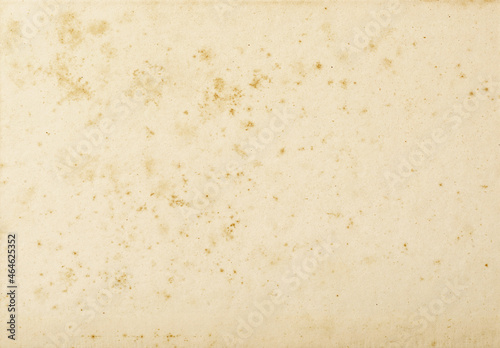 background of empty stained old paper, top view
